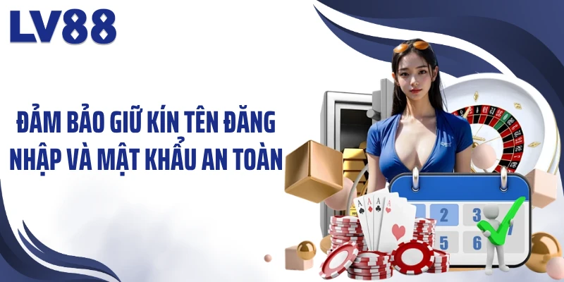 Đảm bảo giữ kín tên đăng nhập và mật khẩu an toàn