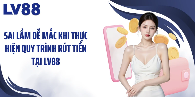Rút Tiền LV88 2 Sai lầm dễ mắc khi thực hiện quy trình rút tiền tại LV88